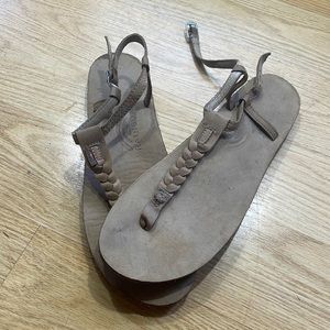 Rainbow Leather Sandals